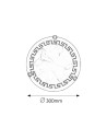 Rabalux Etrusco Плафон IP20 E27 1x MAX 60W K 7648