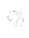 Rabalux Fabiola Нощни лампи IP20 E27 1x MAX 40W K 7260 - 3