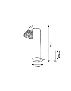Rabalux Fanny Настолни лампи IP20 E14 1x MAX 25W K 3181 - Цена | LEDs4economy 2