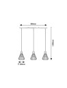 Rabalux Farfalle Висящи осветителни тела IP20 E27 3x MAX 40W K 3149 - 3