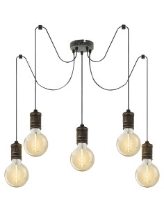 Rabalux Fidel Висящи осветителни тела IP20 E27 5x MAX 25W K 3218 - Цена | LEDs4economy