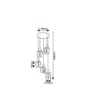 Rabalux Florian Висящи осветителни тела IP20 E27 5x MAX 40W K 72272 - 4