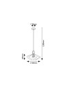Rabalux Fran Висящи осветителни тела IP20 E27 1x MAX 40W K 72241 - 5