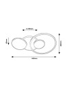 Rabalux Fulvia Плафон IP20 LED 50W 3000 6890 - 3