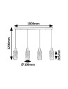 Rabalux Fumea Висящи осветителни тела IP20 E27 4x MAX 60W K 72039 - 2