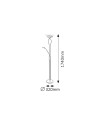 Rabalux Gamma Trend Лампион IP20 E27 2x MAX 15 + G9 1x MAX 40W K 4554 - 3