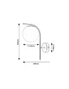 Rabalux Ghita Аплик IP20 E27 1x MAX 20W K 71139 - 5