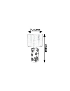 Rabalux Ginger Настолни лампи IP20 E27 1x MAX 60W K 6030 - Цена | LEDs4economy 2