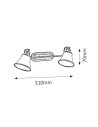 Rabalux Grando Спот осветление IP20 E14 R50 2x MAX 40W K 6546 - 2