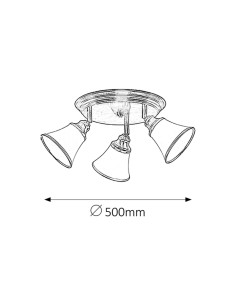 Rabalux Grando Спот осветление IP20 E14 R50 3x MAX 40W K 6548 - Цена | LEDs4economy 2