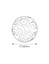 Rabalux Harmony Lux Плафон IP20 E27 1x MAX 60W K 3852 - 2