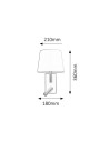 Rabalux Harvey Аплик IP20 E27 1x MAX 40 + LED 3W 2800K 6539 - 4