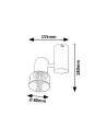 Rabalux Hatice Спот осветление IP20 E14 1x MAX 15W K 73052 - 6