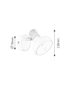 Rabalux Holly Спот осветление IP20 E14 1x MAX 40W K 5943 - 3