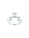 Rabalux Holly Спот осветление IP20 E14 2x MAX 40W K 5547 - 4