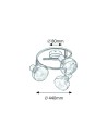 Rabalux Holly Спот осветление IP20 E14 3x MAX 40W K 5549 - 3