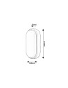 Rabalux Hort Външно стенно осветление/ Външни таванни IP54 LED 15W 4000K 7409 - 6