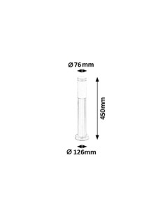 Rabalux Inox torch Външни стоящи лампи IP44 E27 1x MAX 25W K 8263 - Цена | LEDs4economy 2