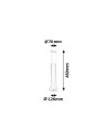 Rabalux Inox torch Външни стоящи лампи IP44 E27 1x MAX 25W K 8263