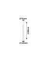 Rabalux Inox torch Външни стоящи лампи IP44 E27 1x MAX 25W K 8265