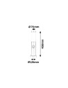 Rabalux Inox torch Външни стоящи лампи IP44 E27 1x MAX 25W K 8267 - 3