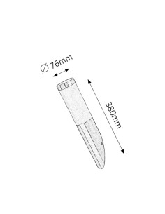 Rabalux Inox torch Външно стенно осветление IP44 E27 1x MAX 25W K 8261 - Цена | LEDs4economy 2