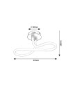 Rabalux Irelia Плафон IP20 LED 23W 4000 71008 - 5