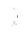 Rabalux Jarina Висящи осветителни тела IP20 E27 1x MAX 40W K 5332 - 4
