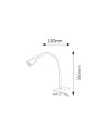 Rabalux Jeff Настолни лампи IP20 LED 4,5W 3000 4196 - 3