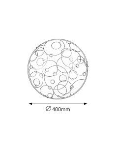 Rabalux Jolly Плафон IP20 E27 2x MAX 60W K 1862 - Цена | LEDs4economy 2