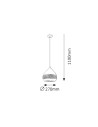 Rabalux Kaia Висящи осветителни тела IP20 E27 1x MAX 40W K 2278 - 3