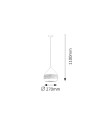 Rabalux Kaia Висящи осветителни тела IP20 E27 1x MAX 40W K 2279 - 3