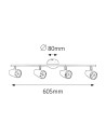 Rabalux Karen Спот осветление IP20 LED 4x 4W 3000 6669 - 5