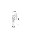 Rabalux Kolta Външно стенно осветление IP44 E27 1x MAX 12W K 7386 - 4
