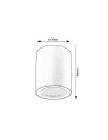 Rabalux Koven Вградени и повърхностно монтирани лампи IP44 GU10 1x MAX 35W K 71342