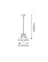 Rabalux Kyle Висящи осветителни тела IP20 E27 1x MAX 60W K 2930 - 4