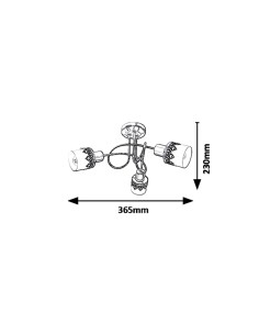 Rabalux Lacey Спот осветление IP20 E14 3x MAX 40W K 5343 - Цена | LEDs4economy 2