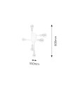 Rabalux Lanny Плафон IP20 E27 6x MAX 15W K 2103 - 4