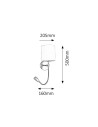 Rabalux Larkin Аплик IP20 E27 1x MAX 40 + LED 3W 2800K 6529 - 5