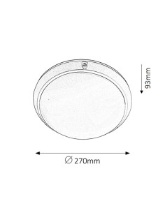 Rabalux Lentil Плафон IP54 E27 1x MAX 60W K 5810 - Цена | LEDs4economy 2