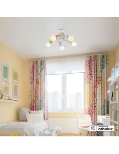 Rabalux Linett Детски лампи IP20 E27 5x MAX 40W K 6340 - Цена | LEDs4economy 2