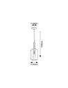 Rabalux Lissandra Висящи осветителни тела IP20 E27 1x MAX 40W K 72101 - 4