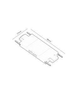 Rabalux LiTrack Connect+ Свързващ елемент W K 70201 - Цена | LEDs4economy 2