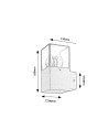 Rabalux Loanda Външно стенно осветление IP44 E27 1x MAX 12W K 77080 - 6