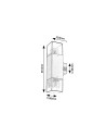 Rabalux Loanda Външно стенно осветление IP44 E27 2x Max 12W K 77081 - 3