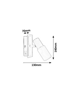 Rabalux Logan Спот осветление IP20 E14 1x MAX 40W K 6096 - Цена | LEDs4economy 2
