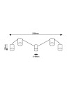 Rabalux Looplab Плафон IP20 G9 5x MAX 28W K 71295 - 5