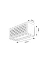 Rabalux Lublin Външно стенно осветление IP54 LED 10W 4000K 77100 - 6