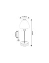 Rabalux Lydia Нощни лампи IP20 E14 1x MAX 40W K 2296 - 4