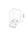 Rabalux Maddox Вградени и повърхностно монтирани лампи IP20 E27 1x MAX 60W K 2487 - 3